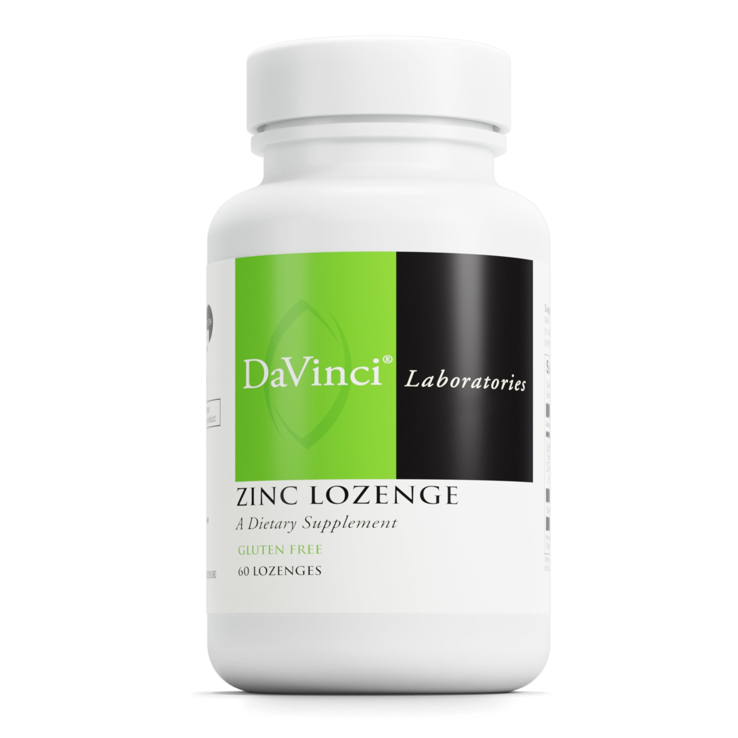 DaVinci Labs Zinc Lozenge Support Throat Tissues* Lemon Flavor 60