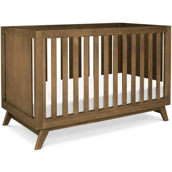 DaVinci Otto Pine Wood 3-in-1 Convertible Crib in Walnut