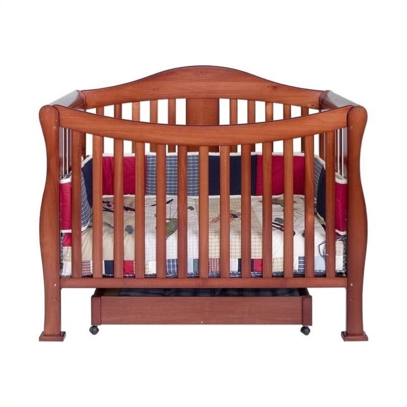 DaVinci Parker 4 in 1 Convertible Wood Baby Crib with Toddler Rail in