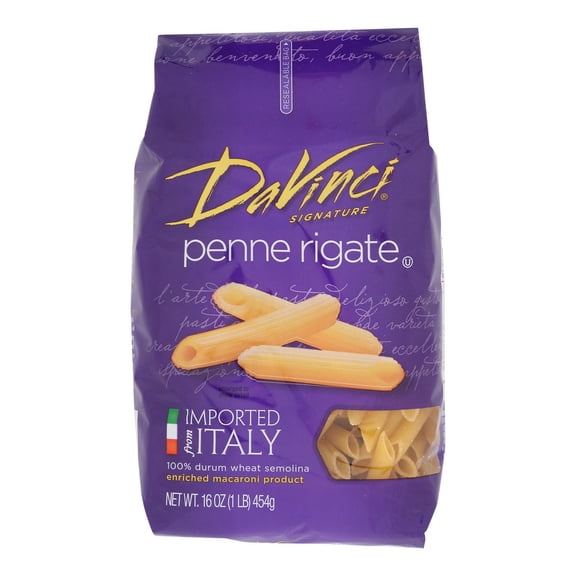 DaVinci - Penne Rigate Pasta - Case of 12 - 1 lb.