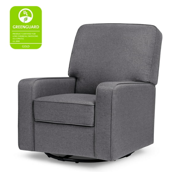 DaVinci Perry Swivel Glider Rocking Chair, Shadow Grey