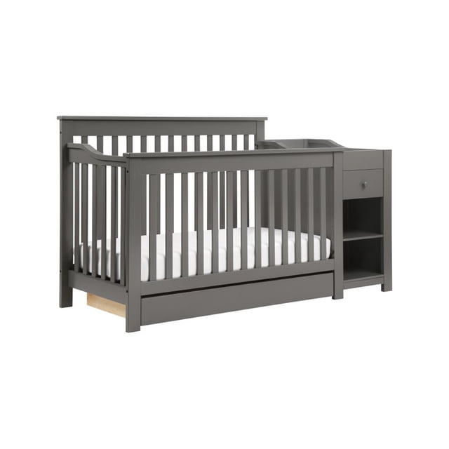 DaVinci Piedmont 4in1 Crib and Changer Combo in Slate