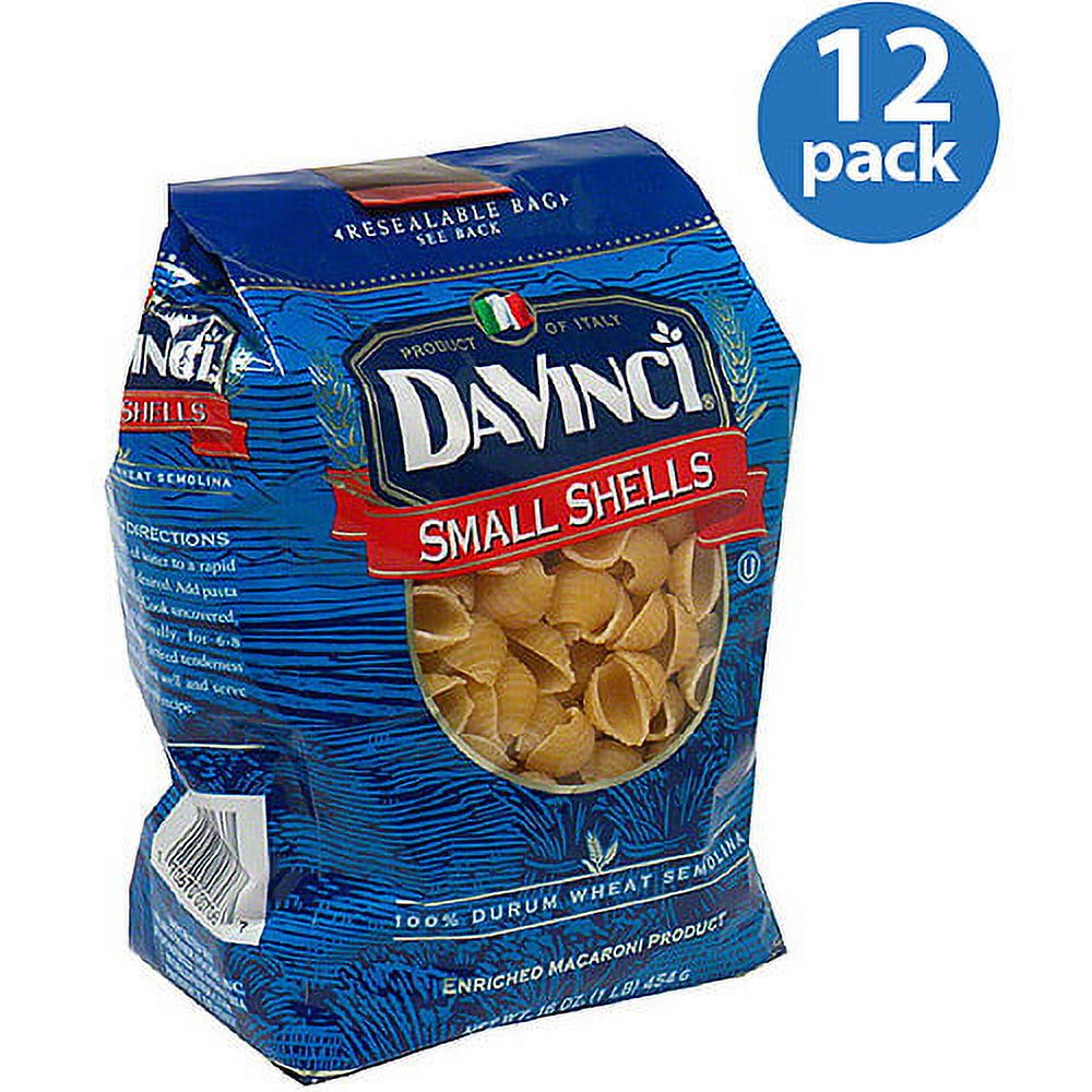 DaVinci Small Shells Pasta, 16 oz, (Pack of 12) - image 1 of 1