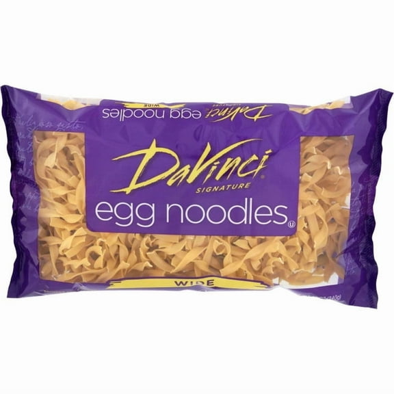 DaVinci Wide Egg Noodles, 12 oz (Pack of 12)