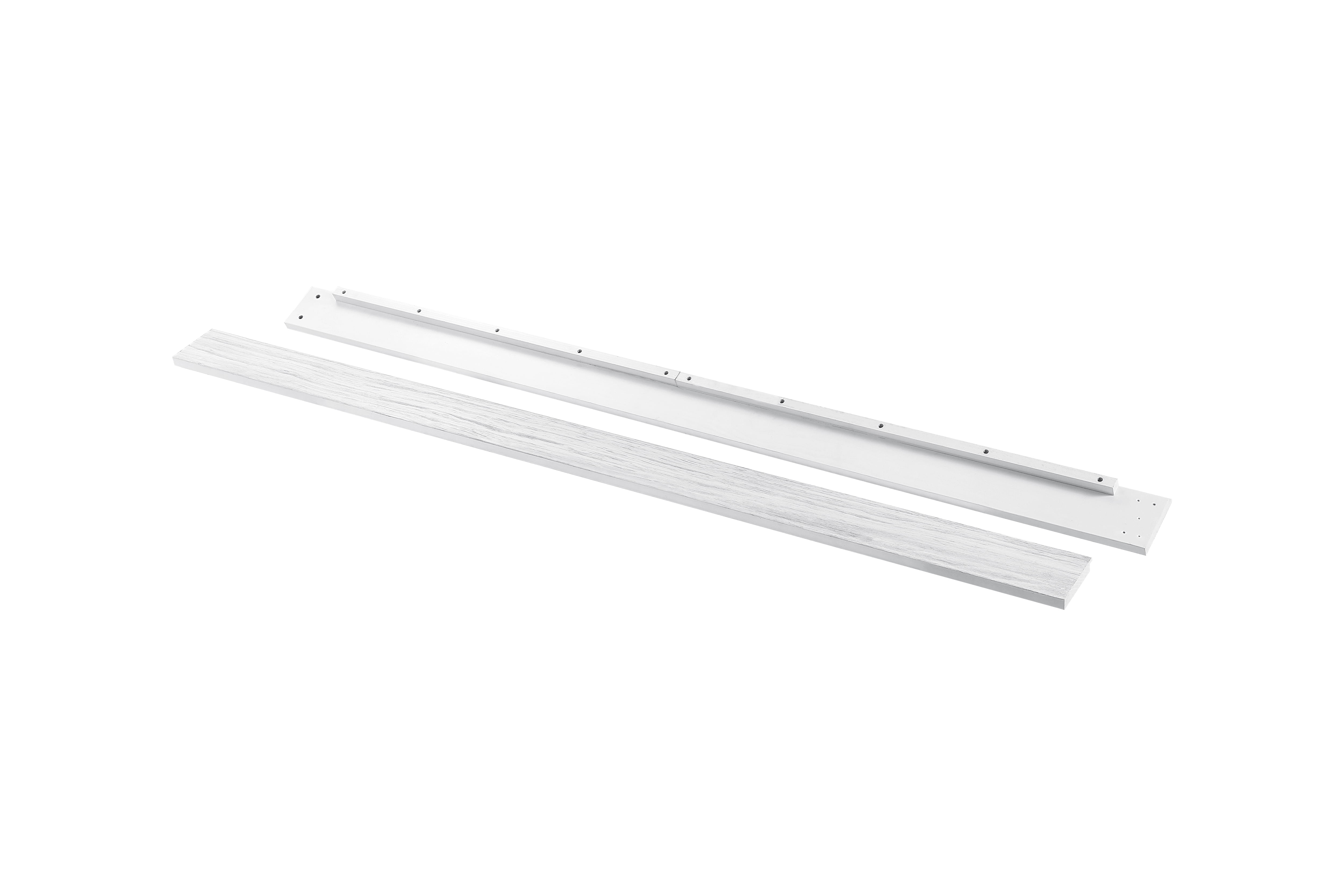 DaVinci Hidden Hardware Twin/Full-Size Bed Conversion Kit (M5789) in Cottage White