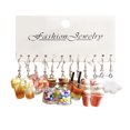 thumbnail image 1 of DaXi 1 Set Women Cartoon Animal Earrings Different Shapes Drinking Bottle Hook Earrings Food Sweet Color Acrylic Dating Hanging Earrings, 1 of 9
