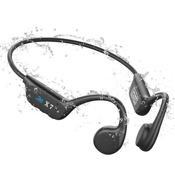 DaXi Kopfhörer Schwimmen,Knochenschall Kopfhörer Bluetooth,IP68 wasserdichte Kopfhörer Schwimmen mit MP3-Player 32GB Speicher,Unterwasser Kabellos Sport Open Ear KopfhöRer für Schwimmen Laufen