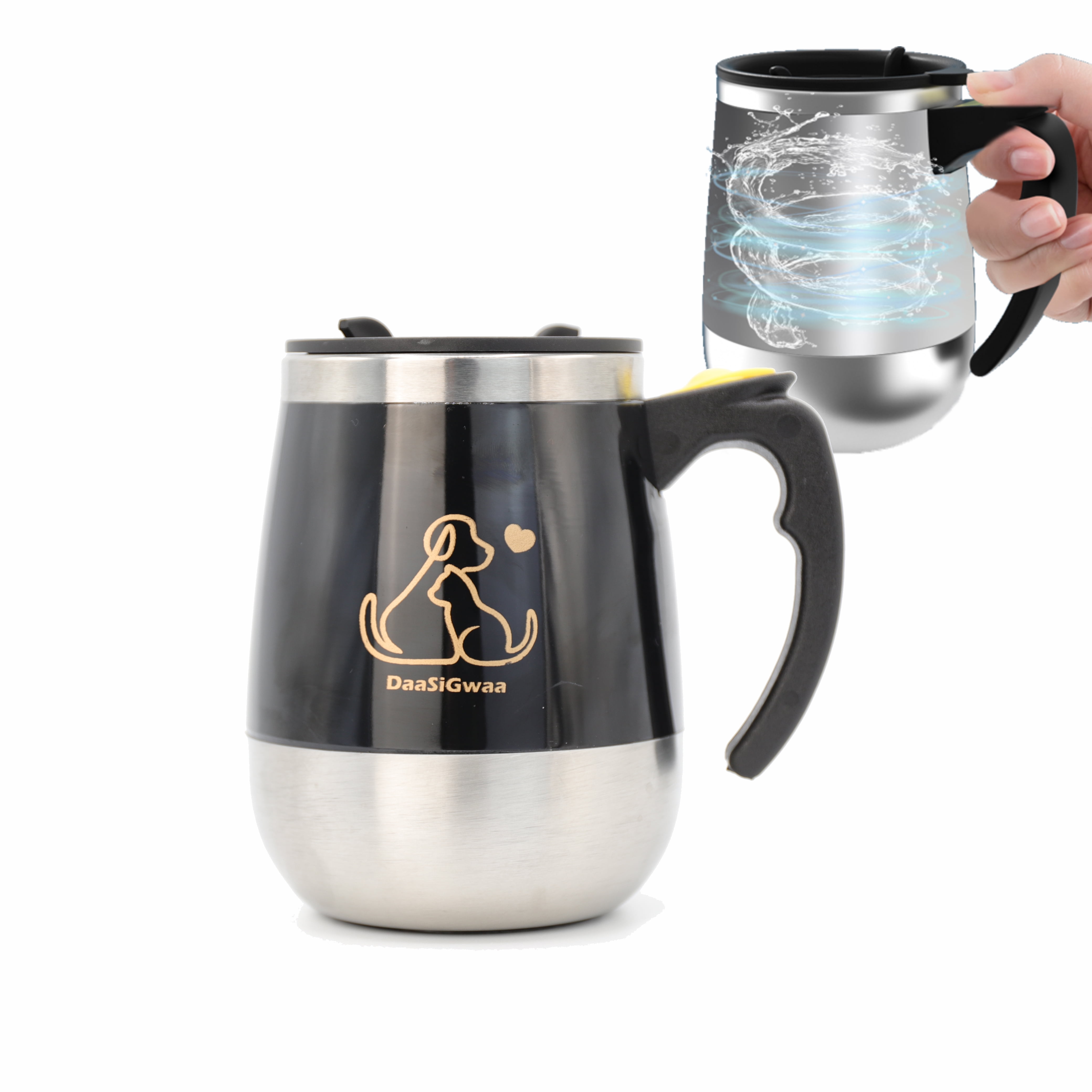 Self Stirring Mug Auto Mixing Cup Black Tea Coffee Milk Magnetic Travel