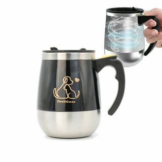 Lieonvis Self Stirring Mug,Electric High Speed Mixing Cup,Self Stirring Coffee Mug,Glass Automatic Stirring Cup for Coffee/Milk/Protein Powder at Home