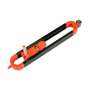 Contour Gauge Tool - Adjustable Profile Duplicator For Woodworking, Tiling & DIY Projects (Black/Orange)