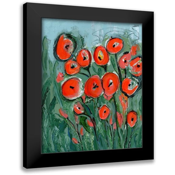 Daavettila, Tara 12x14 Black Modern Framed Museum Art Print Titled - All that Jazz Garden I