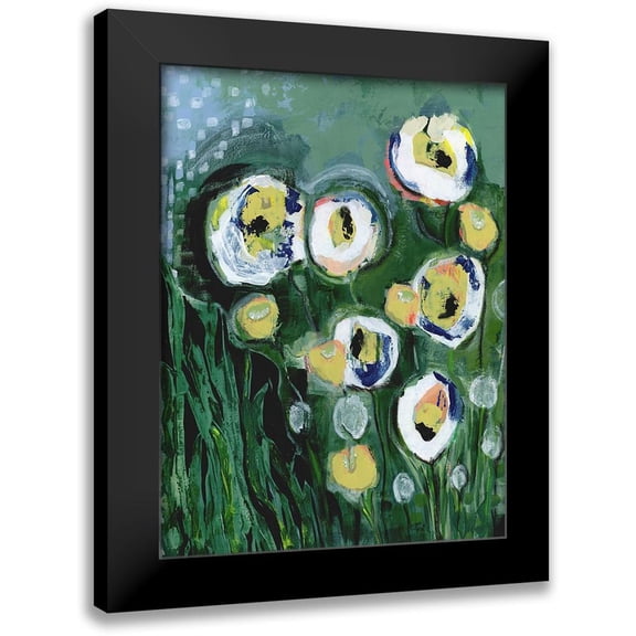 Daavettila, Tara 12x14 Black Modern Framed Museum Art Print Titled - Modern White Floral III