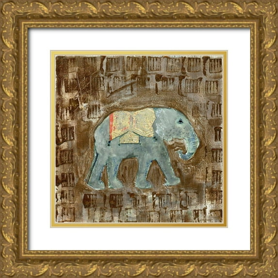 Daavettila, Tara 15x15 Gold Ornate Wood Framed with Double Matting Museum Art Print Titled - Global Elephant III