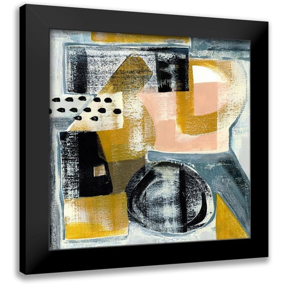 Daavettila, Tara 20x20 Black Modern Framed Museum Art Print Titled - Modern Geo Abstract IV