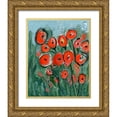 thumbnail image 1 of Daavettila, Tara 26x32 Gold Ornate Wood Framed with Double Matting Museum Art Print Titled - All that Jazz Garden I, 1 of 4