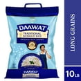 thumbnail image 1 of Daawat Traditional Basmati White Rice - Authentic Long Grain Basmati Rice - Non-Sticky, Fluffy, Nutty, Aromatic Rice, Vegan Food, Healthy Meals, Gluten-Free, 10 lb Bag, 1 of 10