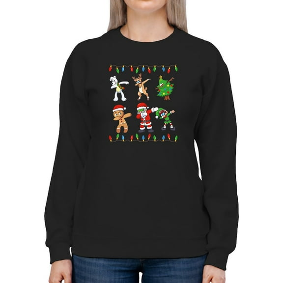 Dab Christmas Women Sweatshirt, Female Medium