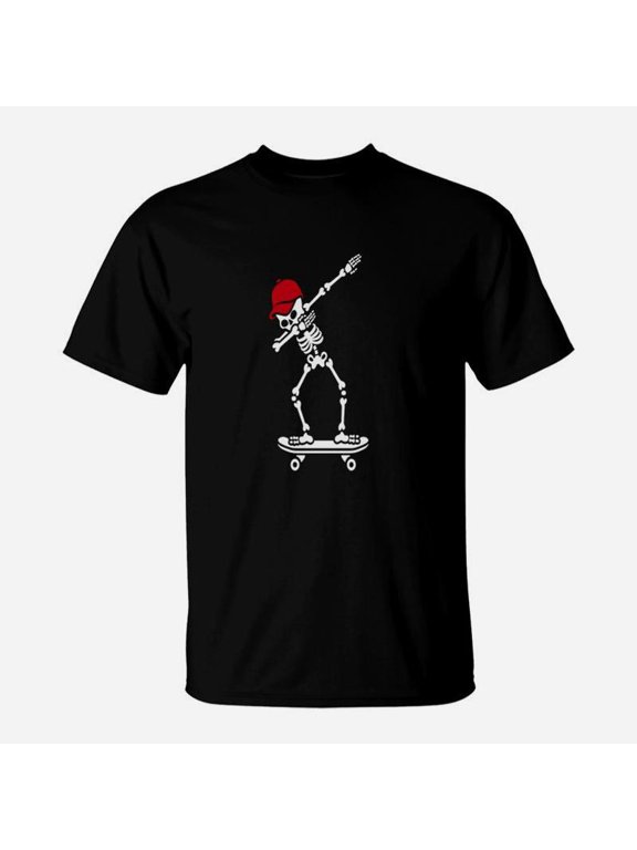 Dab Dabbing Skeleton Skateboard Skater TShirt