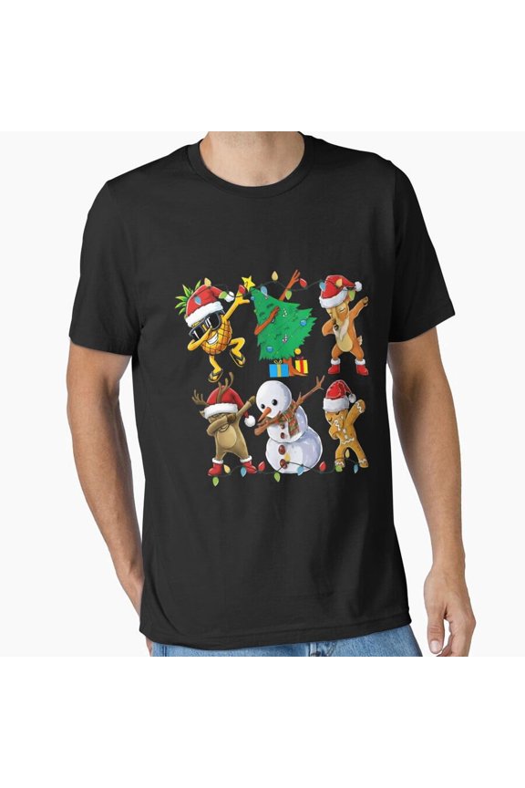 Dab Dance Friends Share Festive Christmas Joy For Kids Unisex T-Shirt, up to size 5XL