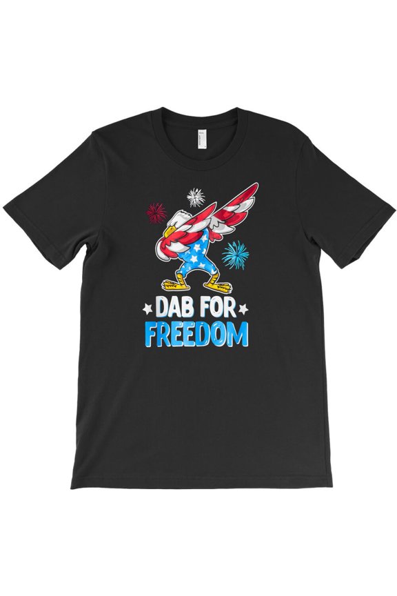 Dab For Freedom, Funny Dabbing Dance Move Graphic Design For Liberty G1883 Unisex T-Shirt, Up to Size 5XL