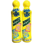 Dab O Ink Yellow Highlighter 1.5 OZ Bingo Dauber- Set of Two