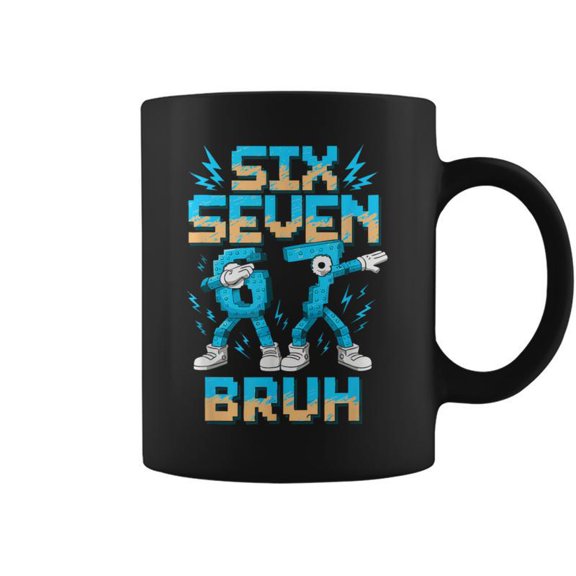 Dab Six Seven Burh Christmas 6 7 Dabbing Meme Coffee Mugs