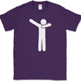 thumbnail image 1 of Dab T-Shirt Dabbing Funny Dance Humor Celebrate Novelty Victory Cotton Tee - Purple, 3XL, 1 of 1