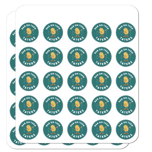 Dab on Them Taters Haters Funny Humor Planner Calendar Scrapbooking Crafting Stickers