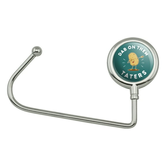 Dab on Them Taters Haters Funny Humor Purse Bag Hanger Holder Hook