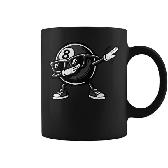 Dabbing 8 Ball Billiard Pool Player Dab Dance Coffee Mugs