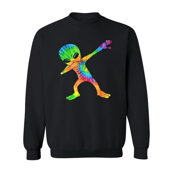 Dabbing Alien Graphic Sweatshirt Women -Image by Shutterstock, Female Large