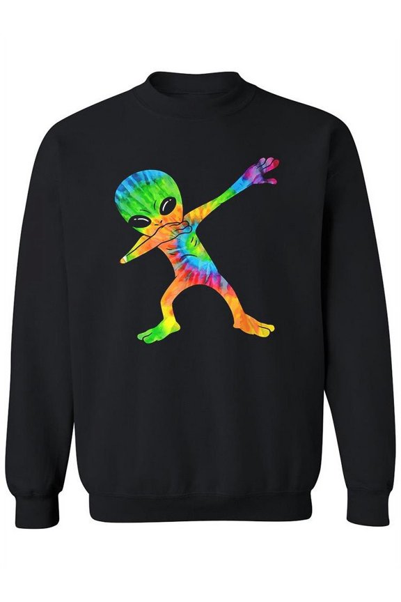 Dabbing Alien Graphic Sweatshirt Women -Image by Shutterstock, Female Large