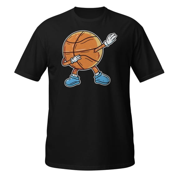 Dabbing Basketball Ball Funny Boys Men Women Sports Player T-Shirt (Black, 3XL)