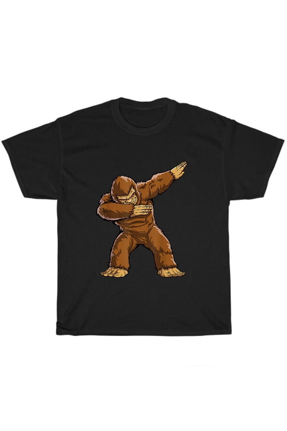 Dabbing Bigfoot Funny Sasquatch Dab Dance Monster T-Shirt Unisex Tee Gift NEW