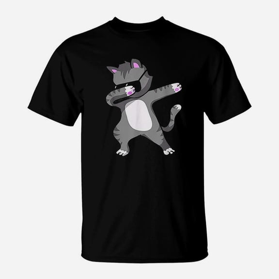 Dabbing Cat Cat Dab Dance TShirt