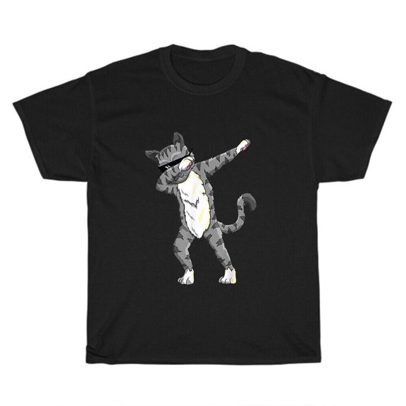 Dabbing Cat Dab Dance Cats Kitten Pet Animal Lover T-Shirt Unisex Tee Gift NEW