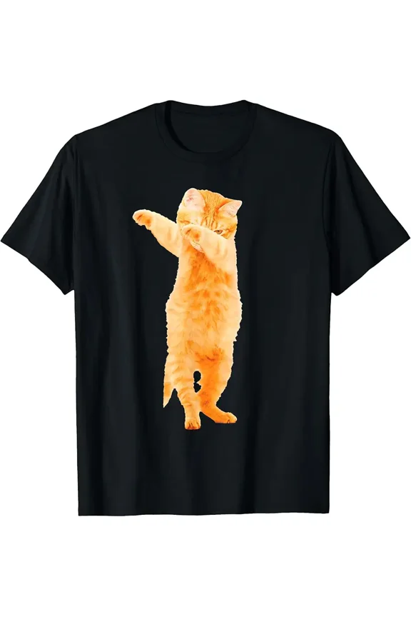 Dabbing Cat Kitten Fun Dab Dance Kitty Fun Gift T-Shirt