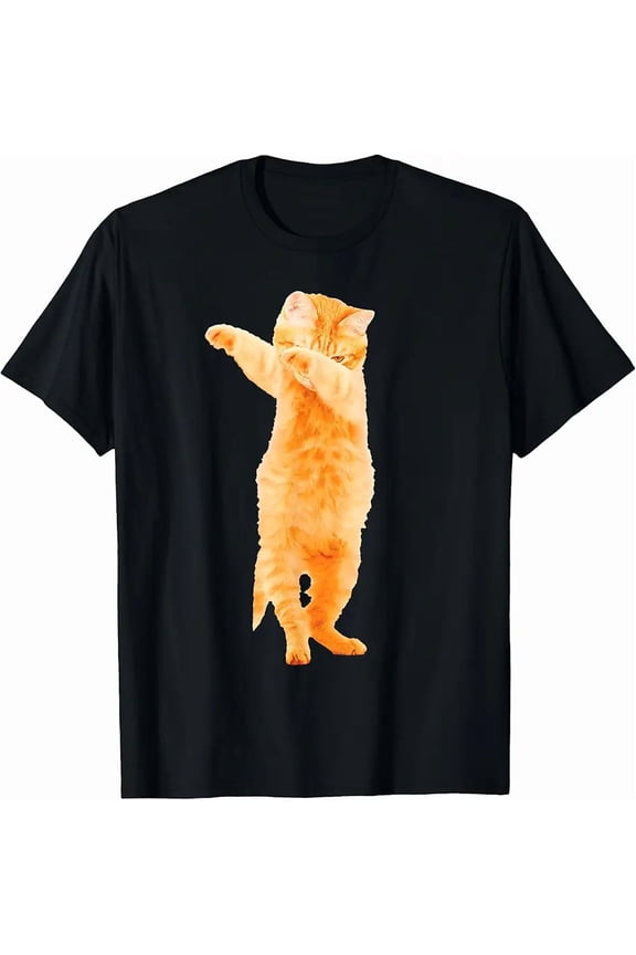 Dabbing Cat Kitten Fun Dab Dance Kitty Fun Gift T-Shirt