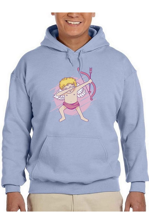 Dabbing Cupid Hoodie Men -Smartprints Designs, Male Small