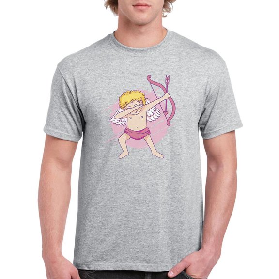 Dabbing Cupid T-Shirt Men -Smartprints Designs, Male XX-Large
