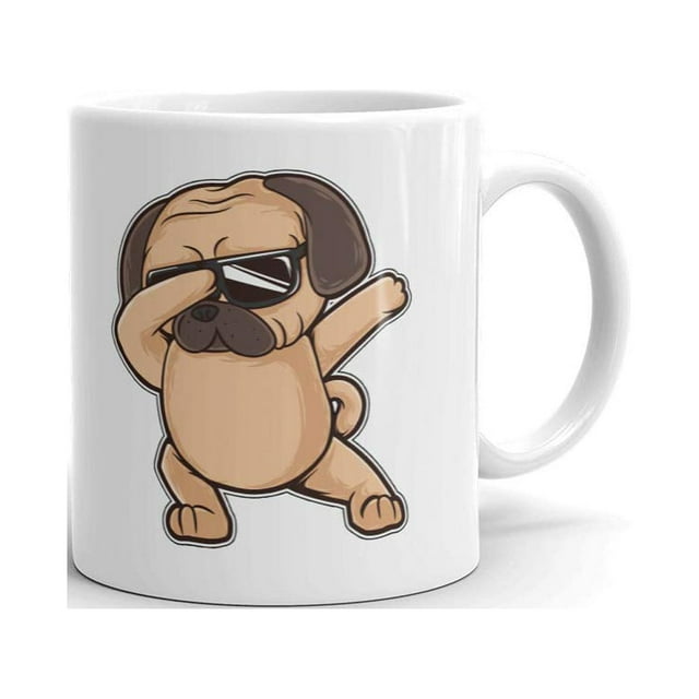 Dabbing Dog Meme Dance Rescue Funny Coffee Tea Ceramic Mug Office Work Cup Gift 11 Oz