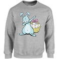 thumbnail image 1 of Dabbing Easter Bunny Graphic Sweatshirt - Happy Easter Day Unisex Crewneck - Easter Party Sweater Gifts for Men and Women, 1 of 2