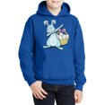 thumbnail image 1 of Dabbing Easter Bunny Hooded Sweatshirt for Kids - Youth S M L XL - Christian Holiday Easter Hoodie for Boys for Girls, 1 of 2