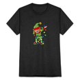Dabbing Elf Christmas Tree Lights Dab Dance Xmas Unisex TriBlend T