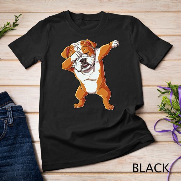 Dabbing English Cute Puppy Hip Hop Dance Pose T-Shirt