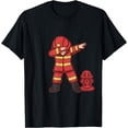 thumbnail image 1 of Dabbing Firefighter Funny Dab Gift Softstyle Unisex T-Shirt, 1 of 5