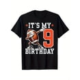 thumbnail image 1 of Dabbing Football Number 9 T Shirt For 9 Year Old Boy Funny 9Th Birthday Gift Unisex Short Sleeve Cotton Tee, 1 of 6