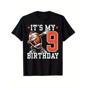 Dabbing Football Number 9 T Shirt For 9 Year Old Boy Funny 9Th Birthday Gift Unisex Short Sleeve Cotton Tee