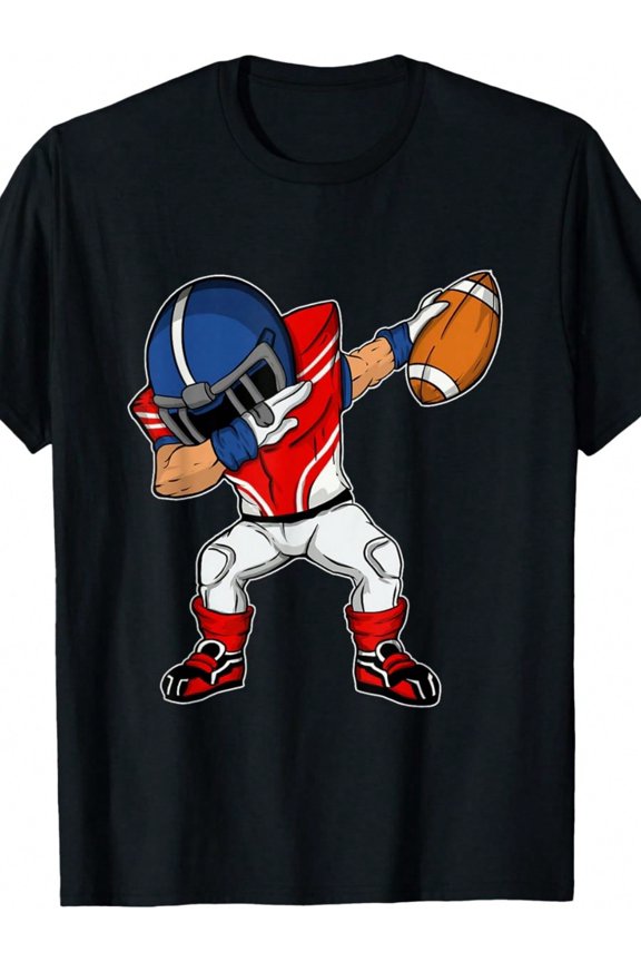 Dabbing Football Player - American Football Season Dab Dance T-Shirt