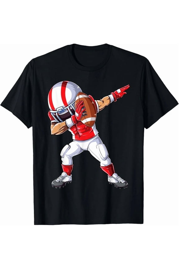 Dabbing Football Player Sports Funny Dab Dance Funny Game Day Unisex T-Shirt, up to Size 5XL